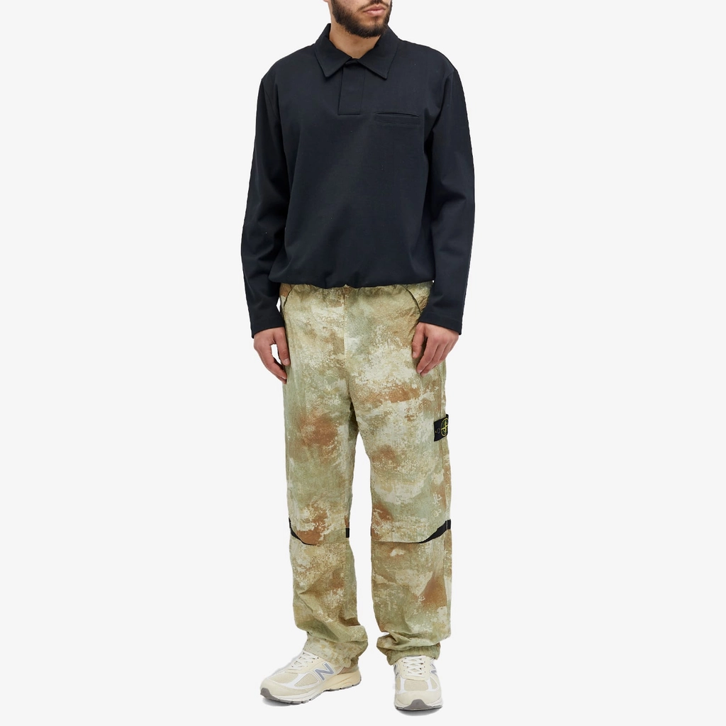 Stone Island Men's Grid Camo Pants Natural Beige